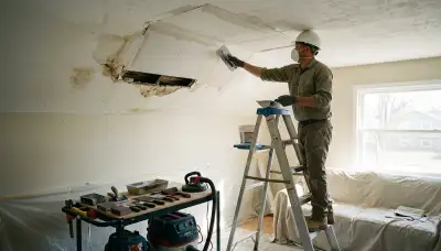 Ceiling water damage repair in High Point, NC for stained, sagging ceilings and hidden moisture