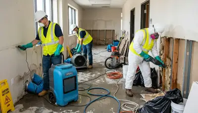 Flood damage cleanup crew serving High Point, NC restoring water-damaged homes and crawl spaces