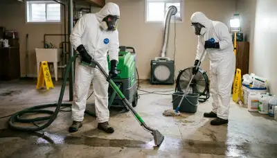 Sewage cleanup technicians serving High Point, NC homes with fast water damage response