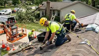 Storm damage restoration team serving homes in High Point, NC after flooding and water damage