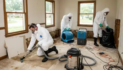 Water damage restoration team in High Point, NC providing professional cleanup and drying services
