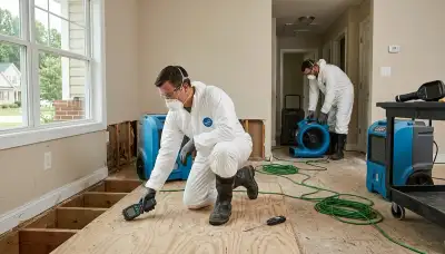 Water damage restoration team serving High Point, NC for residential and commercial cleanup