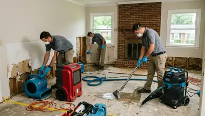 Water damage restoration team serving High Point, NC for residential and commercial properties