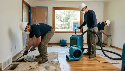 Water damage restoration team serving High Point, NC with emergency cleanup and drying services