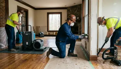 Water damage restoration team serving High Point, NC for emergency cleanup and drying services