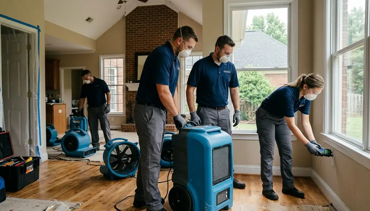 Water damage restoration team serving High Point, NC for fast cleanup and repair