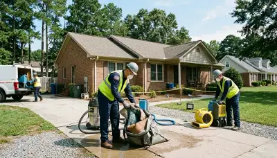 Water damage restoration team serving High Point, NC for fast cleanup and repair