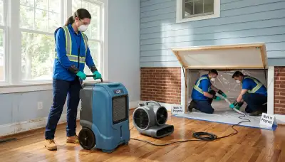 Water damage restoration team serving High Point, NC with professional cleanup and repair services