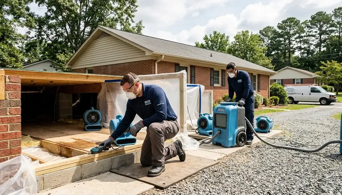 Water damage restoration team serving High Point, NC for fast home and business cleanup