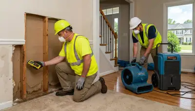 Water damage restoration team serving High Point, NC with professional cleanup and repair services
