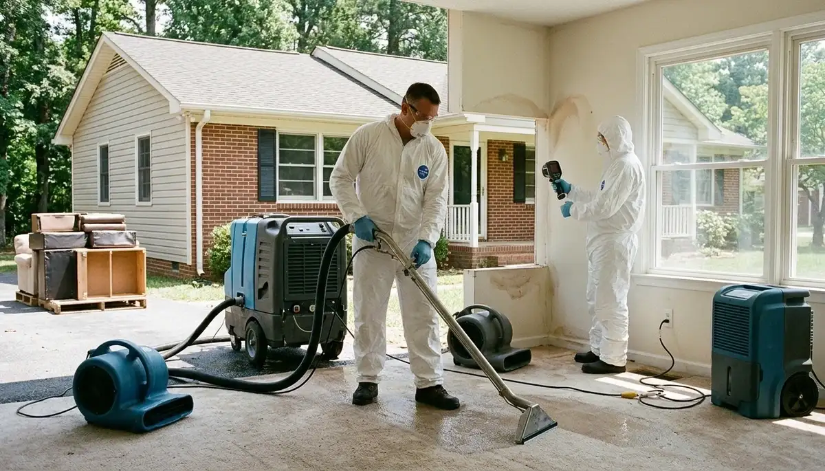 Water damage restoration team serving High Point, NC for fast home and business cleanup