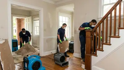Water damage restoration team serving High Point, NC for emergency cleanup and repair